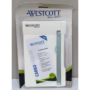 Westcott Carbo Titanium Guillotine Paper Trimmer 6" Scrapbooking Crafting 2019